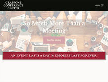 Tablet Screenshot of grapponeconferencecenter.com